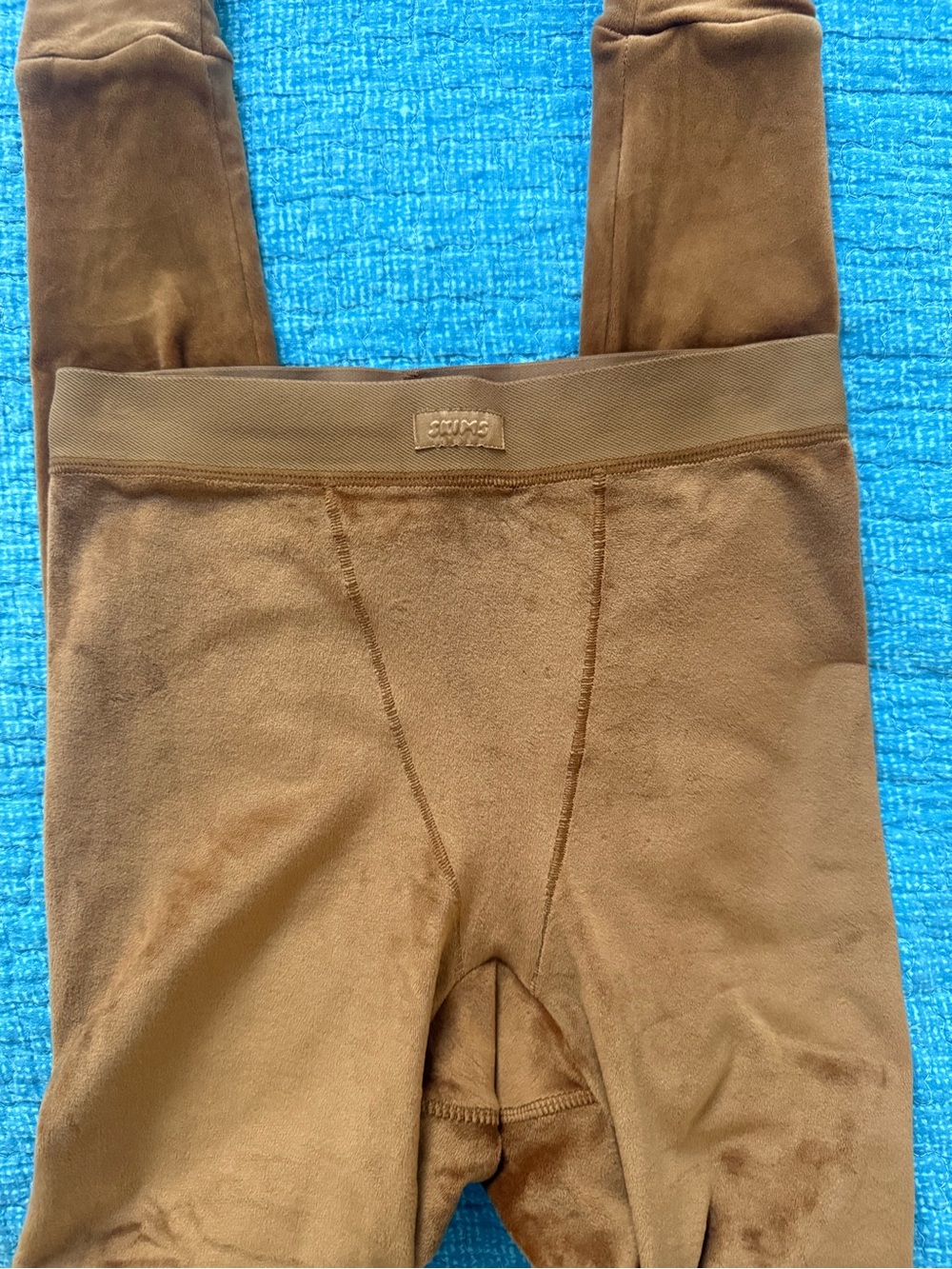 SKIMS Brown Fleece-Lined Leggings